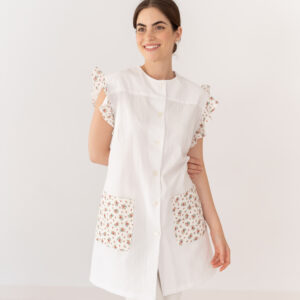 Bata maestra Flor de loto blanca