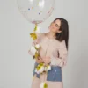 Bata maestra con mangas de color rosa de la coleccion didactilam